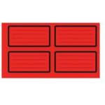 Top Office Самозалепващи етикети Top Offic, Ученически, Червени, 40 броя, office1_1540200325