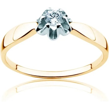 Image 1 of SAVICKI Годежен пръстен Solitaire: два цвята злато. диамант