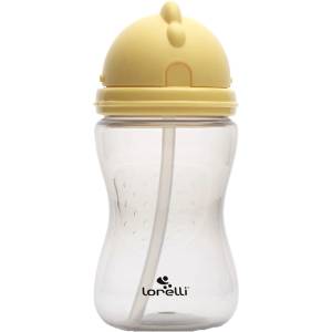 Lorelli Спортна бутилка със сламка Lorelli - 300 ml, жълта (10200960006) - ozone