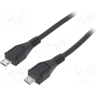 Akyga AK-USB-17 USB 2.0, USB B micro vidlice, z obou stran, niklovaný