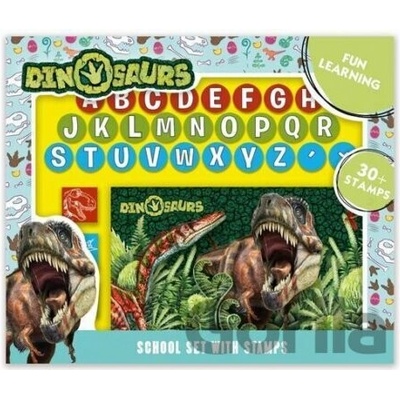 Školská súprava s pečiatkami - Dinosaury