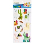 Craft with fun Alpaca llama stickers 3d 10pcs