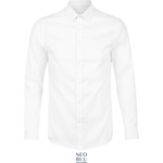 Neoblu 3182 BLAISE MEN / Мъжка риза с дълъг ръкав от микро твил - оптически бяло L (243182z1503)