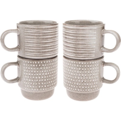 Dakls Светлокафяви керамични чаши в комплект 4 бр. 290 ml - Dakls (HP654)