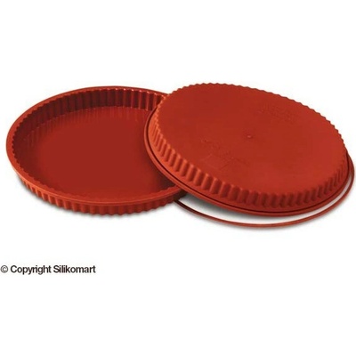 Silikomart Forma na koláč silikonová vroubkovaná terakota silikon 26 cm