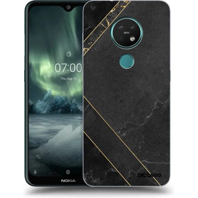 Púzdro Picasee silikónové Nokia 7.2 - čierne tile čiré