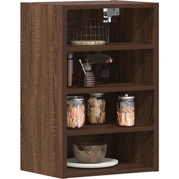 vidaXL Висящ шкаф "Рига", кафяв дъб, 40x29, 5x60 см, инженерно дърво (854181)