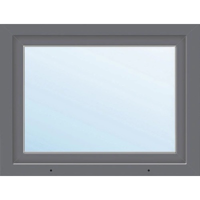 ARON Plastové okno jednokrídlové Basic biele/antracitové 1000 x 1200 mm DIN ľavé
