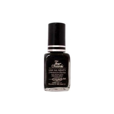 CEDRO sole Cedro Four Seasons lak na nehty praskací - černý 14 ml