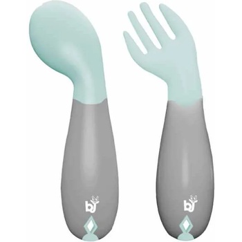 BabyJem Извити прибори за хранене BabyJem - Green (703)