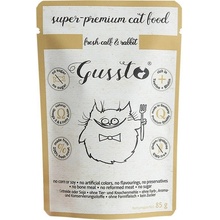 GUSSTO Cat Fresh Calf & Rabbit pre mačky jahňacie a králičie mäso 85 g