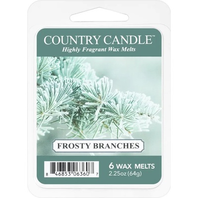 The Country Candle Company Frosty Branches восък за арома-лампа 64 гр