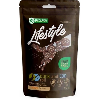 KIKA LT UAB Nature's Protection Dog snack Lifestyle kachna a treska 75 g