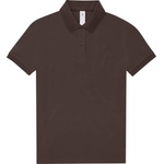 B&C Collection B&C MY POLO 210 / Дамска поло тениска от пике от тежък памук - цвят печено кафе L (01W463zk703)
