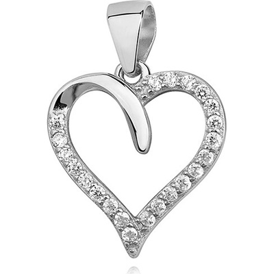 Olivie Strieborný prívesok Srdce so zirkónmi 2031