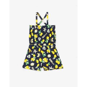 Chicco Girls Short Dungarees Blue Printed