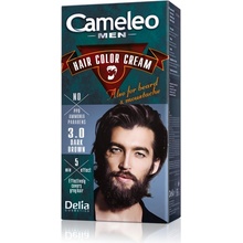 Cameleo Men Hair Color Cream 3.0 Tmavě hnědá barva na vousy a knír 30 ml