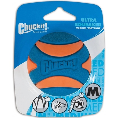 Chuck it! Ultra Squeaker Ball pískací Medium 6,5 cm