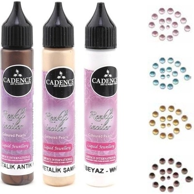 Cadence Tekuté perly 25 ml metalická perleťová 580 – Zboží Mobilmania