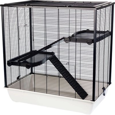 INTER-ZOO Pet Products Клетка за гризачи FRODO + Plastic 78 x 48 x 80 cm СВЕТЛО СИВА