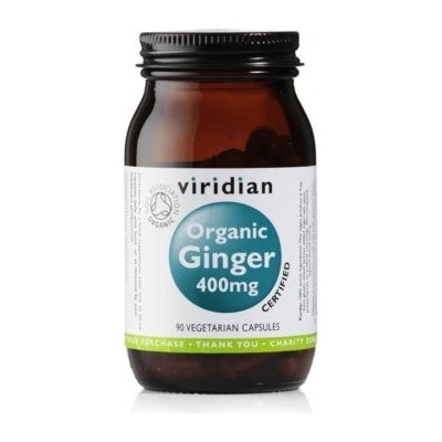 Viridian Organic Ginger 400 mg 90 kapslí