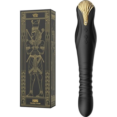 Пулсиращ вибратор, революционна технология, 30, 2см. - King Black (D-234640)