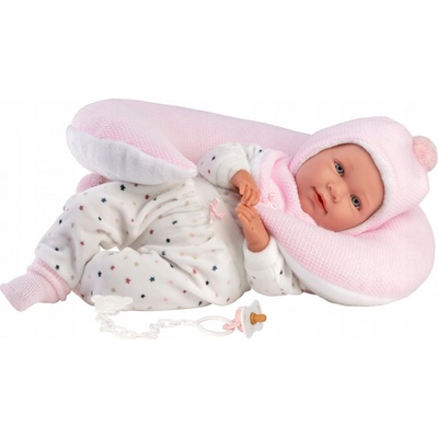 Llorens 74102 Mimi plačící 42 cm s croissantovým polštářkem