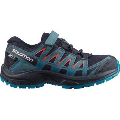 Salomon XA Pro 3D CSWP K dětské nízké nepromokavé boty navy blazer/mallard blue