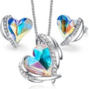 Glory set Silver Angel Swarovski elements aurora borealis 095