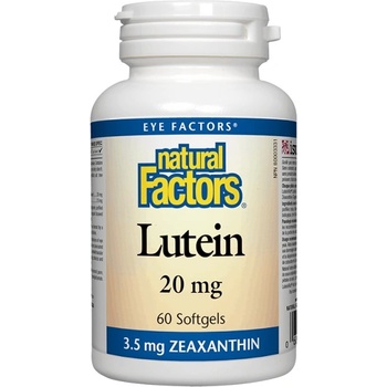 Image 1 of Natural Factors Lutein 20 mg | with Zeaxanthin [60 Гел капсули]