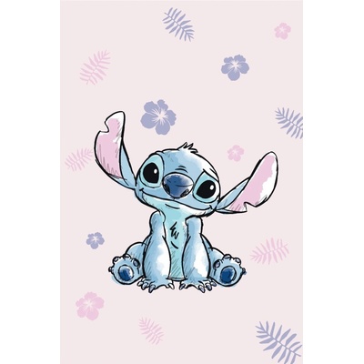 Jerry Fabrics Mikroflanelová deka Lilo and Stitch Pink