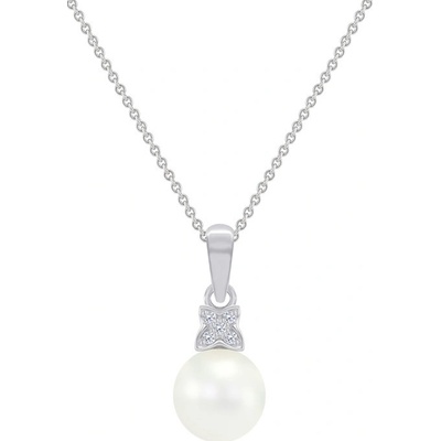 Eppi Perlový prívesok s diamantmi Laceen P37279