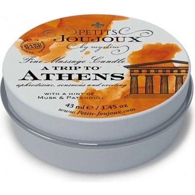 Petits Joujoux Athens Masážní svíčka pižmo a pačuli 33 g