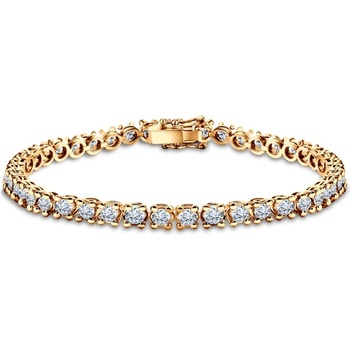 SAVICKI Тенис гривна The Light 4, 5 мм: злато, лабораторни диаманти