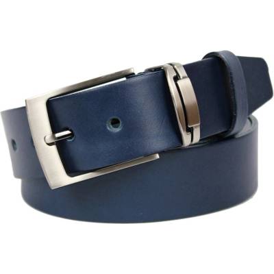 Penny Belts pánský kožený opasek 34-PR56 modrý