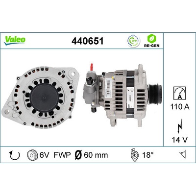Alternátor VALEO 440651