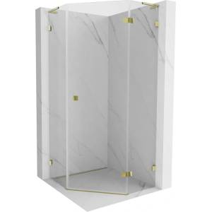 Mexen Lunar L петоъгълна душ кабина с отваряеми врати, дясна, 100 x 100 см, (831L-100P-100L-50-00-P)