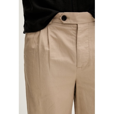 AllSaints чино панталон мъжки ленен ROLAND (M001TE)