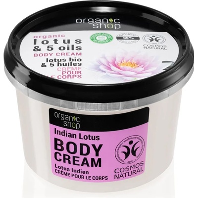 Organic Shop Organic Lotus & 5 Oils крем-грижа за тяло 250ml