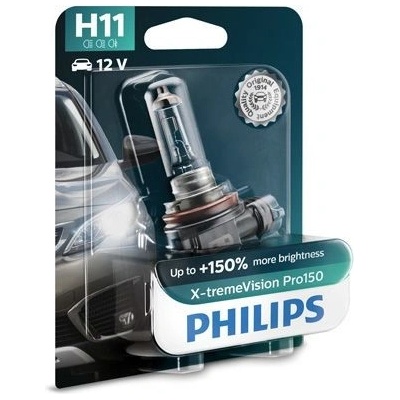 Philips X-tremeVision Pro150 H11 PGJ19-2 12V 55W 12362XVPB1