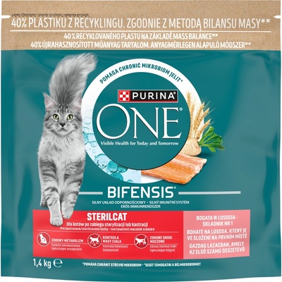 Purina ONE Bifensis Sterilcat losos a pšenice 1,4 kg