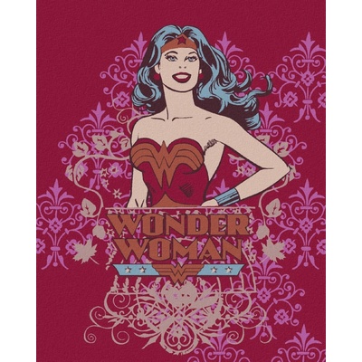 Zuty Wonder woman plakát červený 40×50 cm bez rámu a bez vypnutí plátna 8596530192404