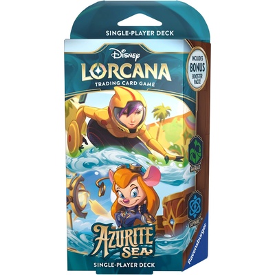 Ravensburger Disney Lorcana TCG: Azurite Sea Starter Deck - Go Go Tomago & Gadget Hackwrench (11098459)