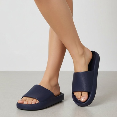 Дамски джапанки в тъмносиньо