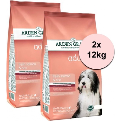 ARDEN GRANGE Adult fresh Salmon & rice 2 x 12 kg