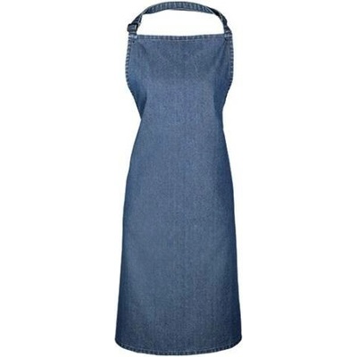 Premier Workwear Klasická zástěra za krk PR150 Indigo Denim 72x86cm