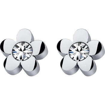 CrysTalp náušnice kôstky Bloomy 42138.WHI.E