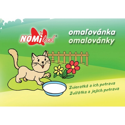 Omaľovánka Zvieratká a ich potrava