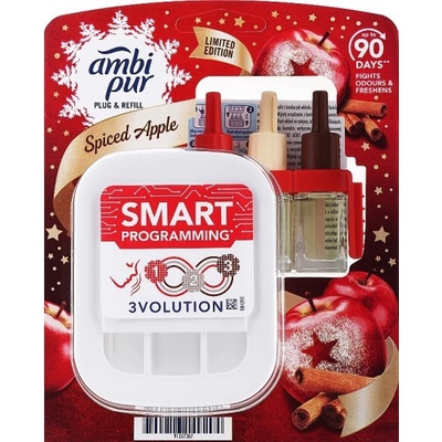 Ambi Pur 3volution elektrický osviežovač + náplne škorica a jablko 20 ml