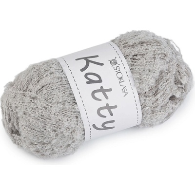 Pletací příze nopková Katty 100 g Varianta: 8 šedá nejsvětlejší, Balení: 1 ks 60556/156577/280615